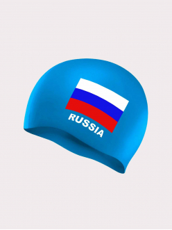 Шапочка для плавания с изображением флага России